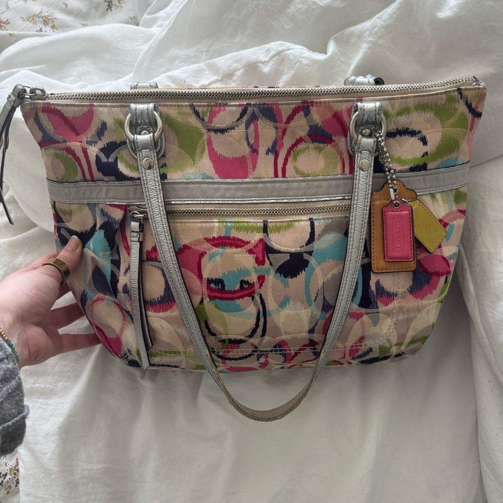 Coach Poppy Vintage Tote - Picture 3 of 9
